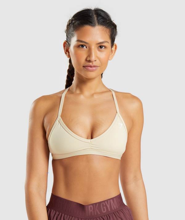 Damske Športové Podprsenky Gymshark Minimal Hnede | PD2897305